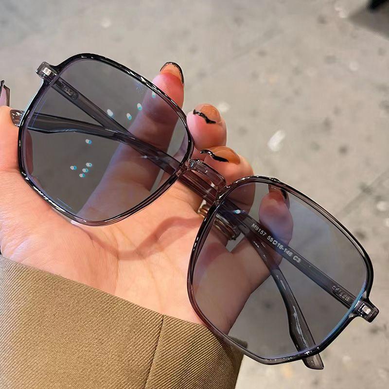 Женские модные фотохромные очки Дамские очки для близорукости с квадратной оправой, меняющие цвет, Унисекс Солнцезащитные очки для близорукости