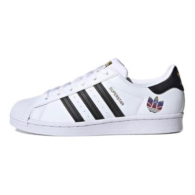 Женские кроссовки Superstar Trefoil Белые Черные FX8543
