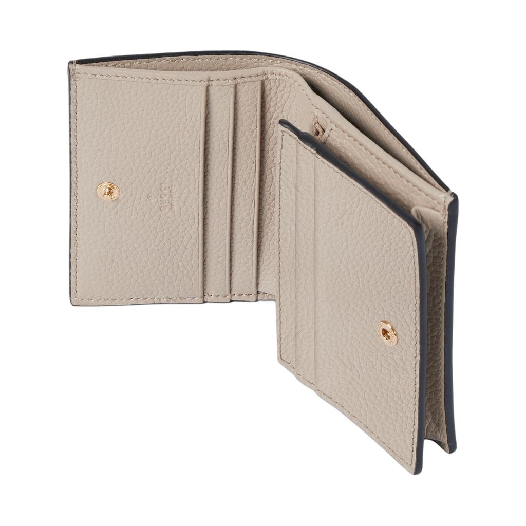 Gucci GG Marmont Logo Print Mini Wallet Women wallet Beige White Gold 841358-AAE5E-9549