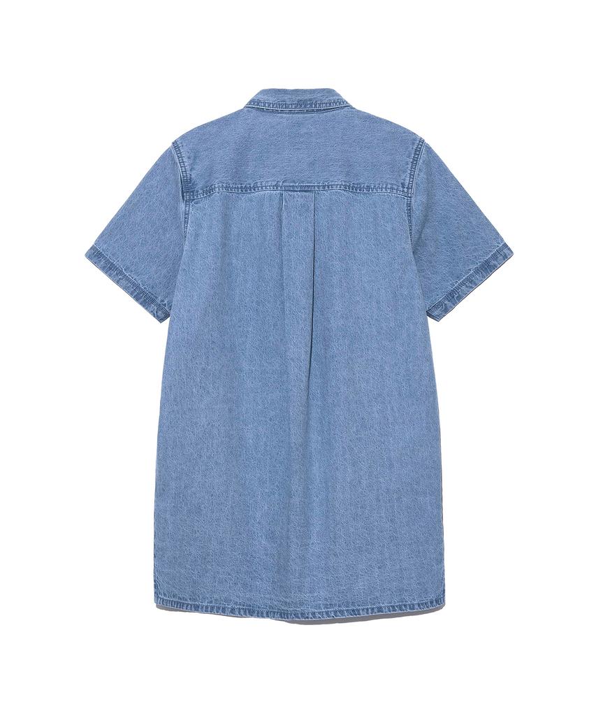 Lee Women Denim Shirt Dress Indigo Medium