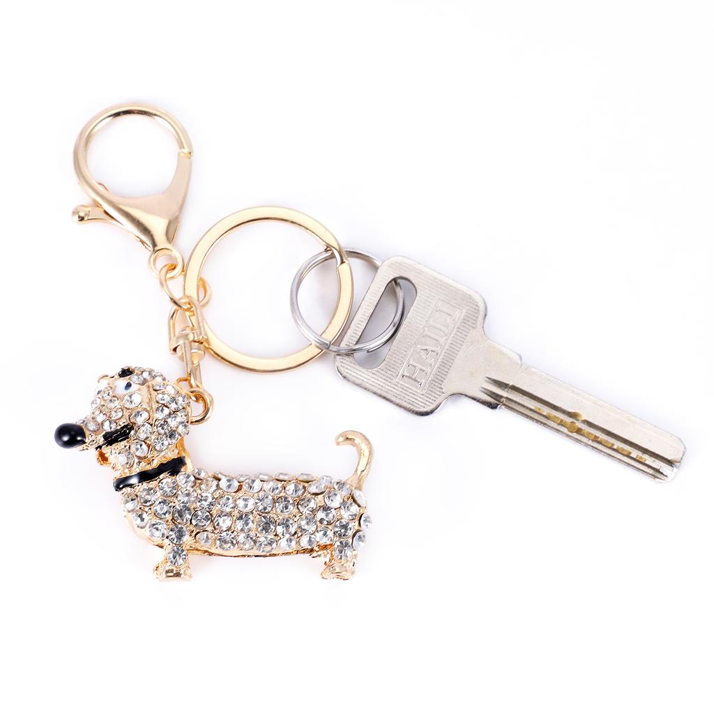 Fashion Dog Keychain Cartoon Animal Dachshund Puppy Key Chain
