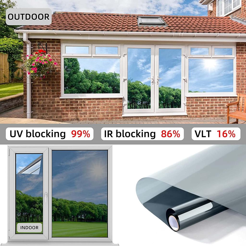Односторонняя пленка для защиты окон PET Heat Control 99% UV Blocking Window Tint Sun Protection Window Film для домашнего офиса