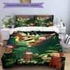 3pcs Curious George Design Cover Set - HD Printed Bedding with 1 Cover and 2 Pillowcases - Perfect for Home and Dorm Decor