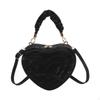 Heart Shape Shoulder Bag Casual PU Trendy Crossbody Purse for Girls Ladies Women