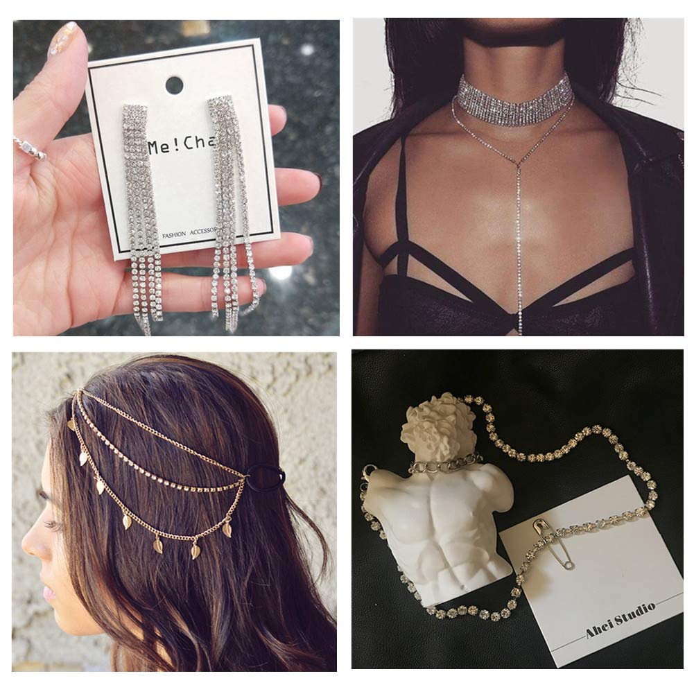 PH PandaHall 1 рулонная цепочка со стразами 10 ярдов 4 мм прозрачная отделка цепочка с коготками серебряная чашка бисерная цепочка для рукоделия декоративная цепочка для ювелирных изделий вуаль ваза шитье