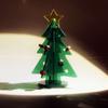 Акриловая новогодняя елка DIY Kit Мини Простая установка Настольная новогодняя елка для украшения подарка M 145x195 мм