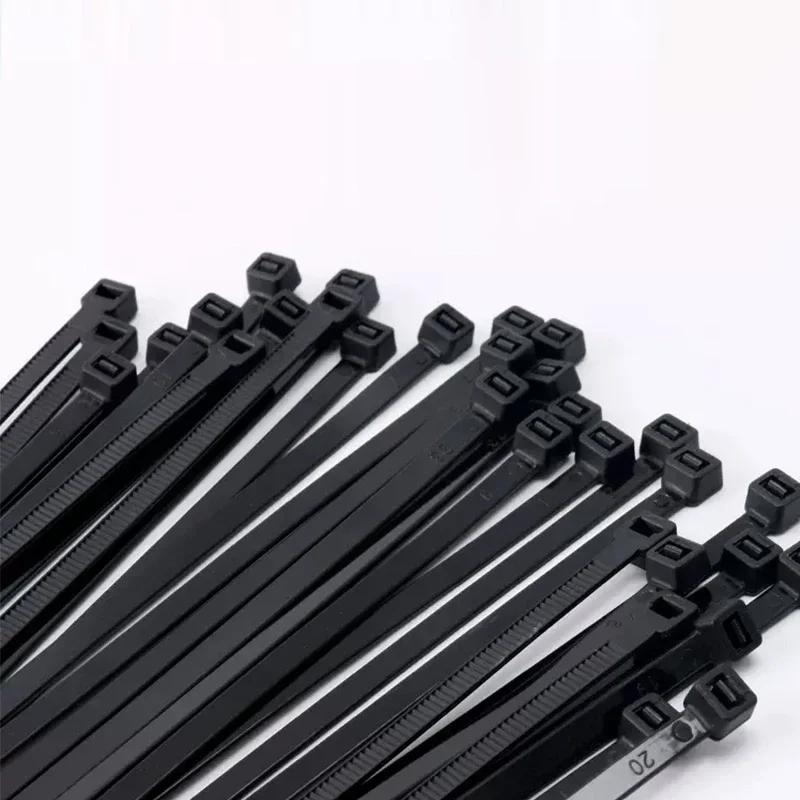 500Pcs/pack Self-locking Plastic Nylon Cable Tie Black 5*300mm Cable Tie Fastening Ring 8*300mm Large Cable Zip Wrap Strap Ties