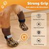 4PCS Anti-Slip Cozy Dog Socks Adjustable Band Pets Knitted Socks Paw Protection Socks  Indoor