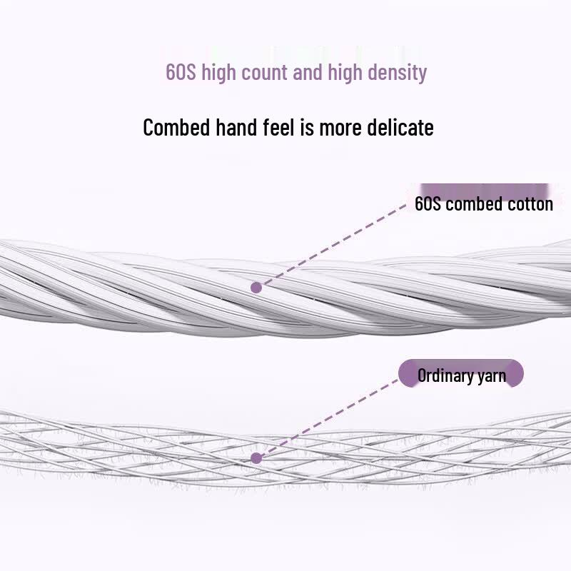 One's Member 60-Thread Count Pure Cotton Brushed Antibacterial 4-Piece Bedding Set