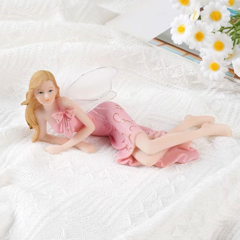 European Resin Angel Fairy Girl Figurine – Desktop Ornament Princess Statue Gift