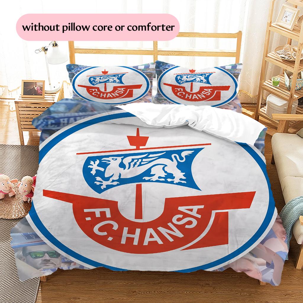 Lufthansa logo Pattern Bedding Home Decoration Birthday Gift (1 * duvet cover + 2 * pillowcase, without core)