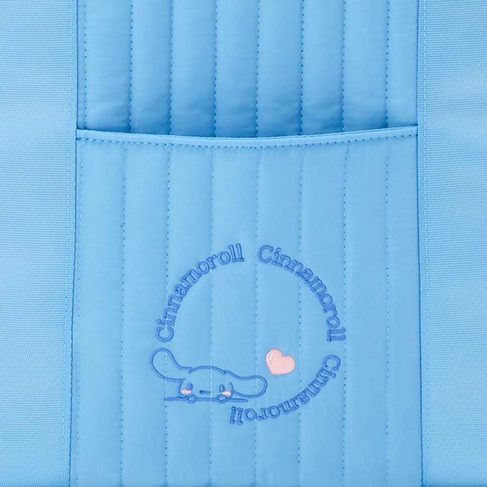 Sanrio Quilted Tote 46cm Wide x Deep x 28cm 444197 Bag, Medium, Cinnamoroll, Approx. 12.5cm High,