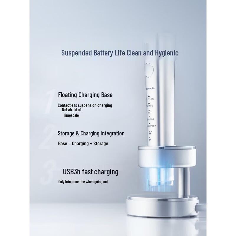 Panasonic PDP67 High-Gloss Dual Motor Sonic Electric Toothbrush CN plug (adapter included)