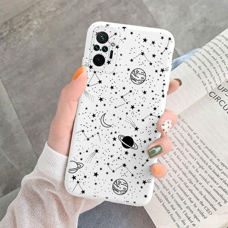 Чехол для Xiaomi Redmi Note 10 Pro, милое сердце, цветок, красивая планета, королева, король, силиконовая мягкая задняя крышка для Redmi Note10 10S 10Pro, чехлы 4G 5G