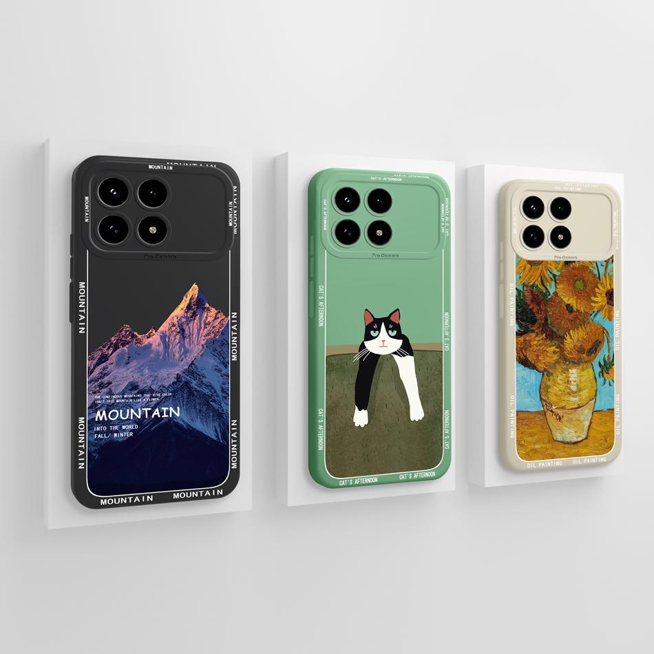 For Poco F8 Pro Phone Case Simple Butterfly Camera Protection Back Cover For Poco F 8 Pro F8Pro Soft Liquid Silicone Fundas