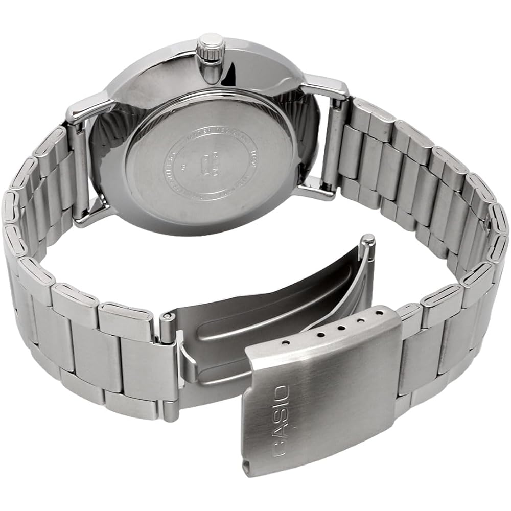 [Casio] CASIO Quartz Men's Watch MTP-VT01DM-7A White Marble Metal Band Overseas Model [Parallel Import]