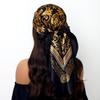 Fashion Square Silk Scarf Women Headband 90*90cm Print Neck Scarfs Office Hair Band Hand Kerchief Female Bandana Headwear