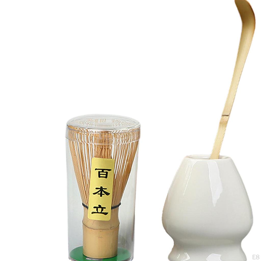 Японский набор для матча, современная чайная утварь, аксессуар, бамбуковый венчик, керамический венчик