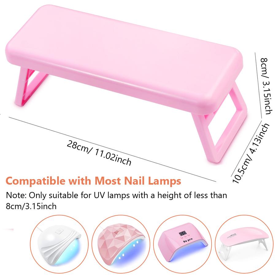 Складная подушка для рук для нейл-арта, подушка для рук для использования с УФ-лампами, идеально подходит для мастеров по маникюру и домашних пользователей