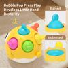 Baby Rattles, Baby Pufferfish Tumbler Toys, Educational Plug-in Fun, Chewable Teethers, Built-in Bells for Newborn Gifts