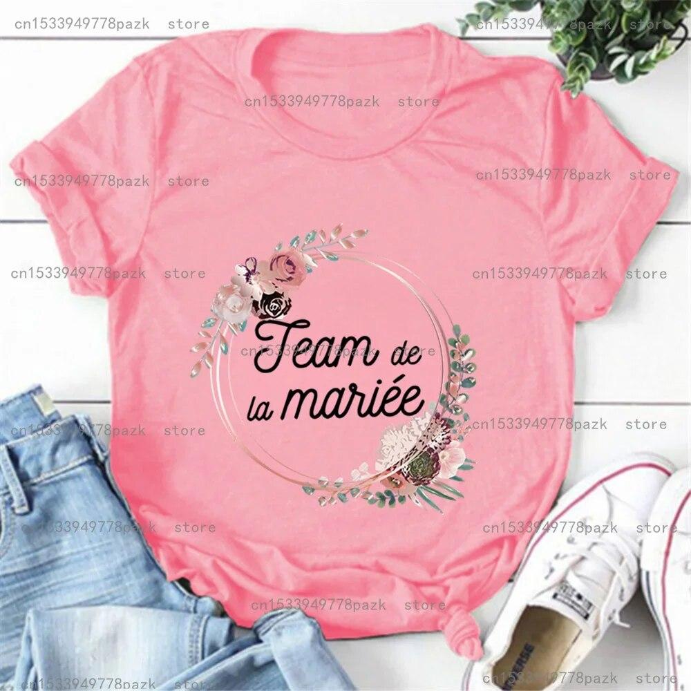 Футболка женская повседневная одежда La Mariee Evjf женские футболки с короткими рукавами девичник футболка подружки невесты женская футболка невесты
