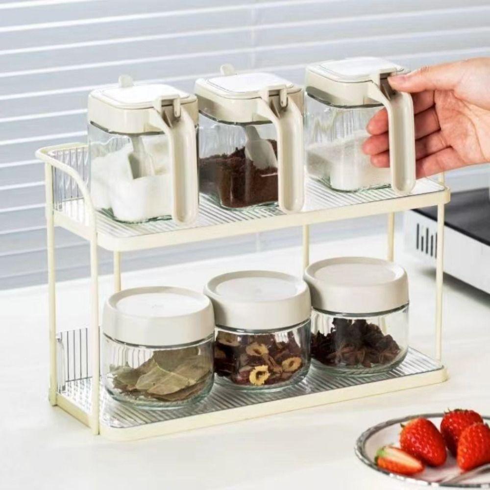 Simple Condiment Shelf Creative Bathroom Shelf Multi-Function Desktop Tray Bedroom