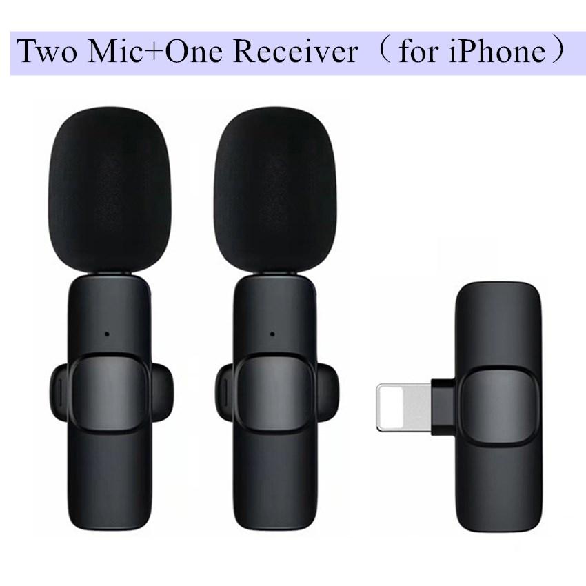 Wireless Lapel Microphone One Tow Two Outdoor Mobile Phone Live Radio High Quality Noise Reduction Lapel Microphone