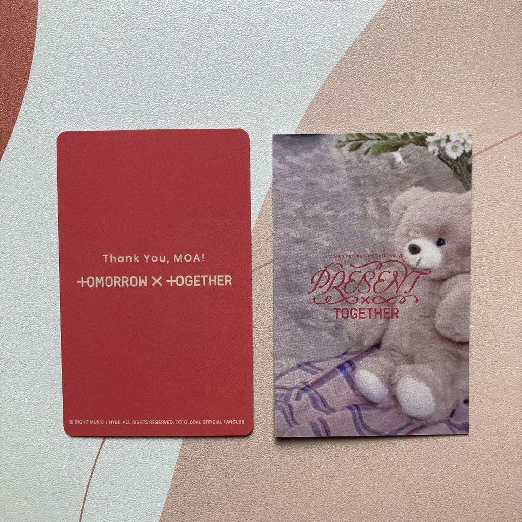 [USED] Korea TXT MOAZONE Japan FC Bonus Hueningkai Trading Cards (2 pieces)