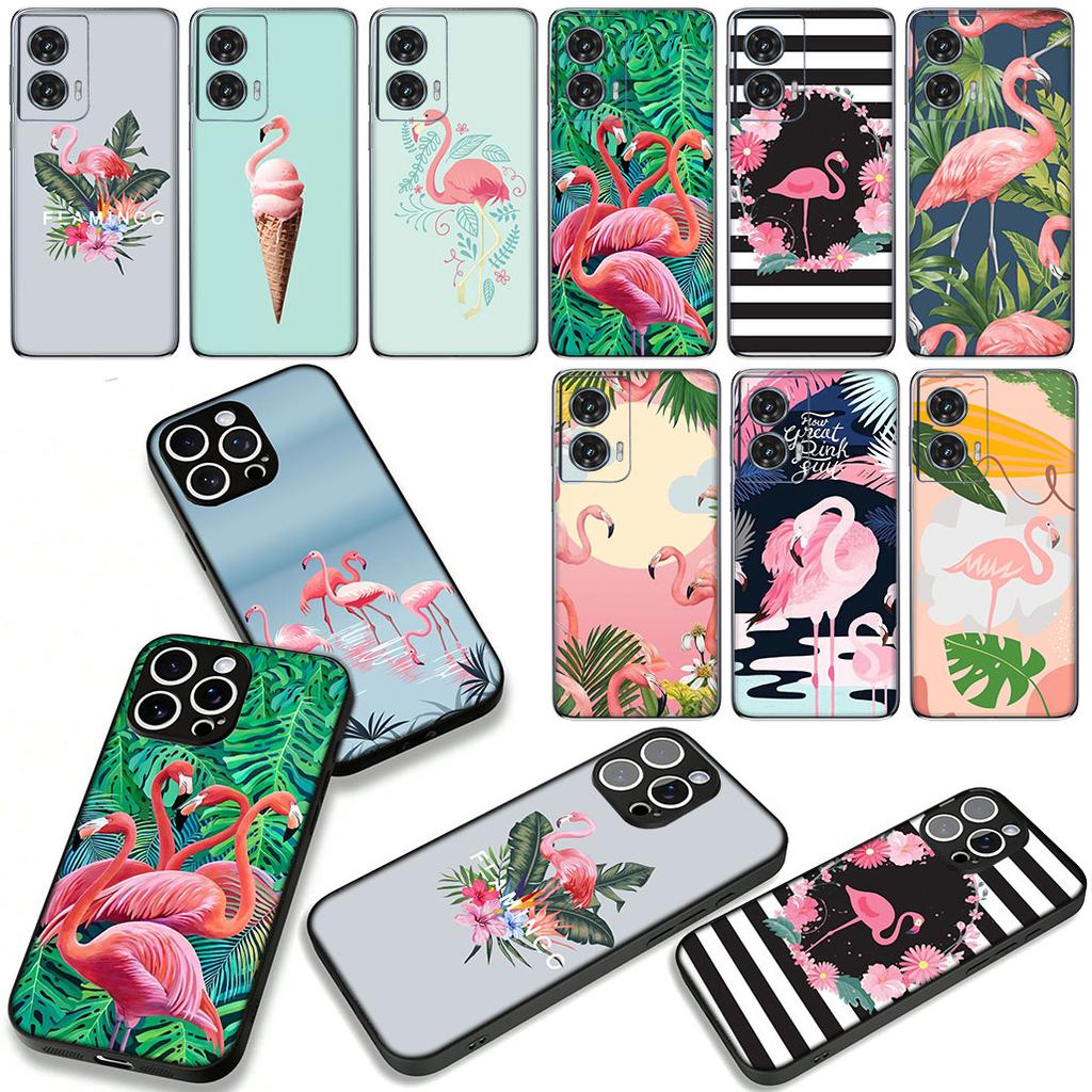 Flamingo Phone Cover Case for Apple iPhone 16 15 14 Plus 13 12 Mini 17 Pro Max + 16E Air 16+ ProMax Casing