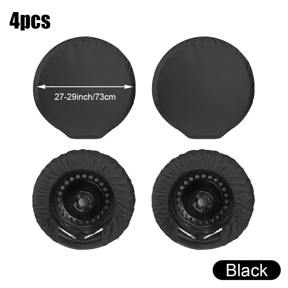 Чехлы для шин автофургона, туристического прицепа, кемпера, грузовика, внедорожника, автодома, водонепроницаемый чехол для колеса, защита от солнца, дождя и снега, подходит для шин 27–32 дюймов