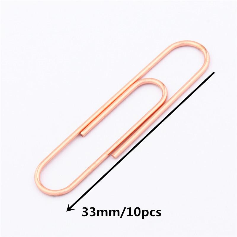 10 Colors Accessories Paper Clips Notebook Memo Pad Filing Bookmark binder Paperclips Student Office Binding Supplies Stationary