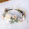 Hair Jewelry Bride Hair Band Headwear for Wedding Flower Wreaths Flower Tiara Garland Crown