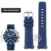 22 мм изогнутый конец быстросъемный ремешок для часов IWC Marine Timepiece AQUATIMER IW356802 IW376705 356810 376705 резиновый ремешок Браслет