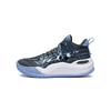 Li Ning Youth Dawn Halo Rebound Wear-Resistant Lightweight Non-Slip Mid-Top Basketball Shoes Kids Basketball Shoes Thunderstorm-Gray Black YKBT030-3