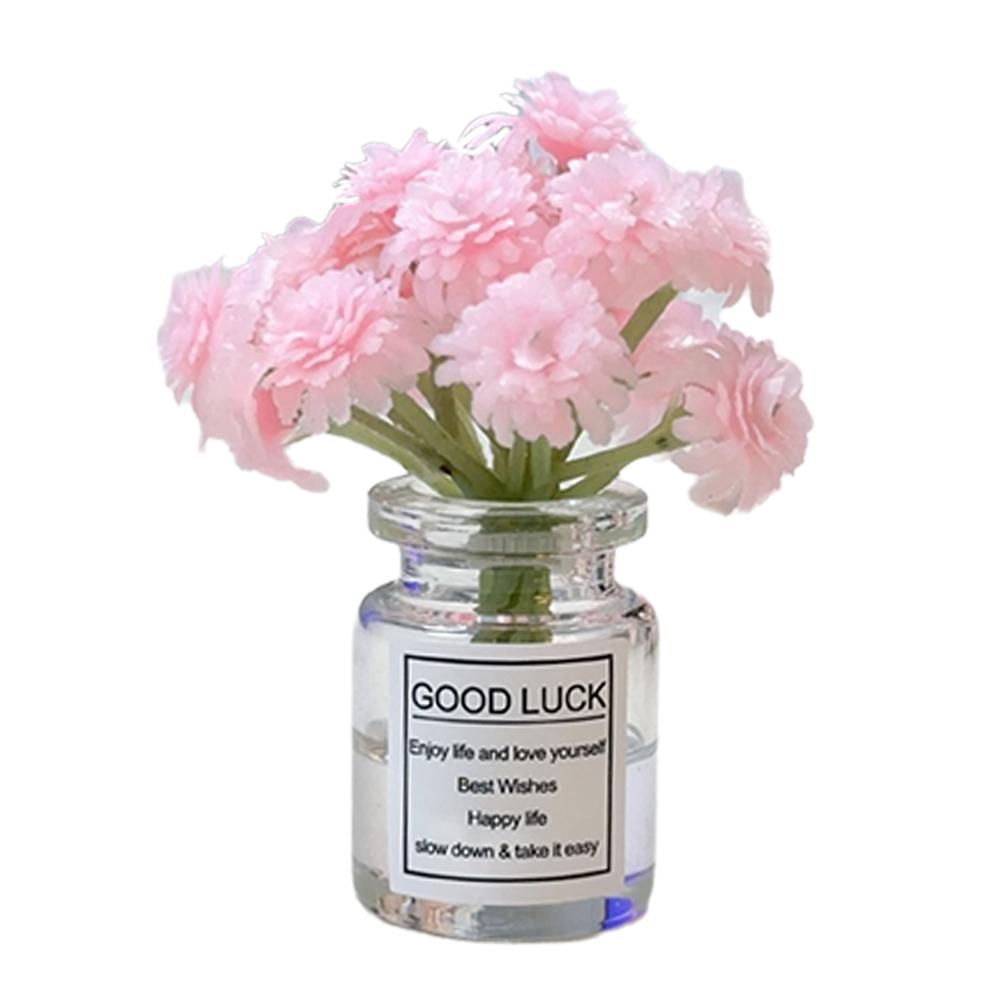 Мини стеклянная ваза с цветочным декором для автомобиля для всех транспортных средств и миниатюрного элегантного автомобиля Delicate Flow P9J9
