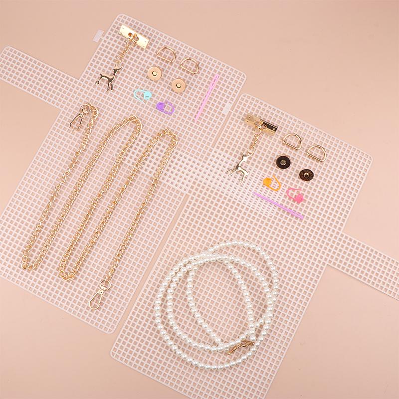 Вспомогательный Набор для Плетения Пластиковая Сетка Материал для Плетения Пластиковая Сетка Сетка для Сумки Ручной Работы Аксессуары для Сумки Сделай Сам