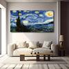 Ван Гог Абстрактные Звездное Небо Холст Плакаты и Принты Импрессионистские Картины Для Декора Гостиной