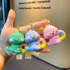 Delicate Cartoon Animal Key Ring 3D Car Key Chain Accessories Little Dinosaur Keychain  Student
