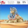 8195 World Architecture Egypt Pharaoh Sphinx Desert Monster DIY Mini Diamond Blocks Bricks Building Toy for Children No Box