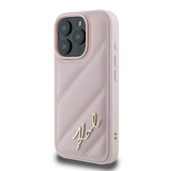 Karl Lagerfeld Klhcp16Xpqdsmgp Iphone 16 Pro Max 6.9 Różowy/Pink Hardcase Quilted Signature