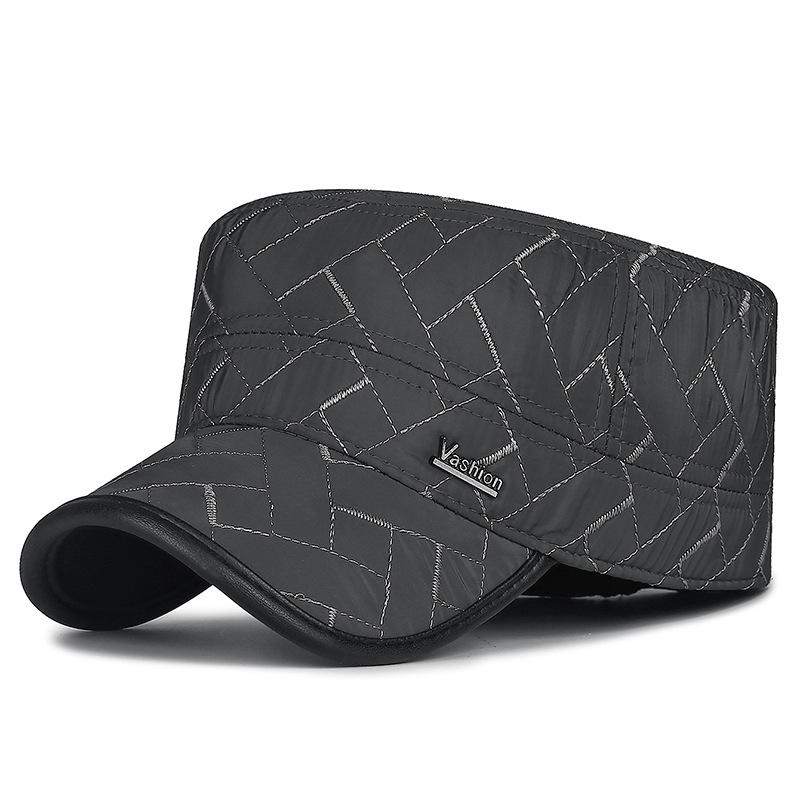 Northwood Зимняя утепленная сетчатая шапка с плоским верхом, защитой ушей и ветрозащитной хлопковой шапкой с уплотнителем сзади