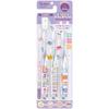 Skater Toothbrushes for Preschoolers, Ages 3-5, Soft Clear, 3-Piece Set, Gabby Dollhouse Design (TBCR5T-A)