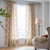 Imanqi Yun Шторы хаки с цветочным принтом и кистями для эркерных окон, полузатемняющие
