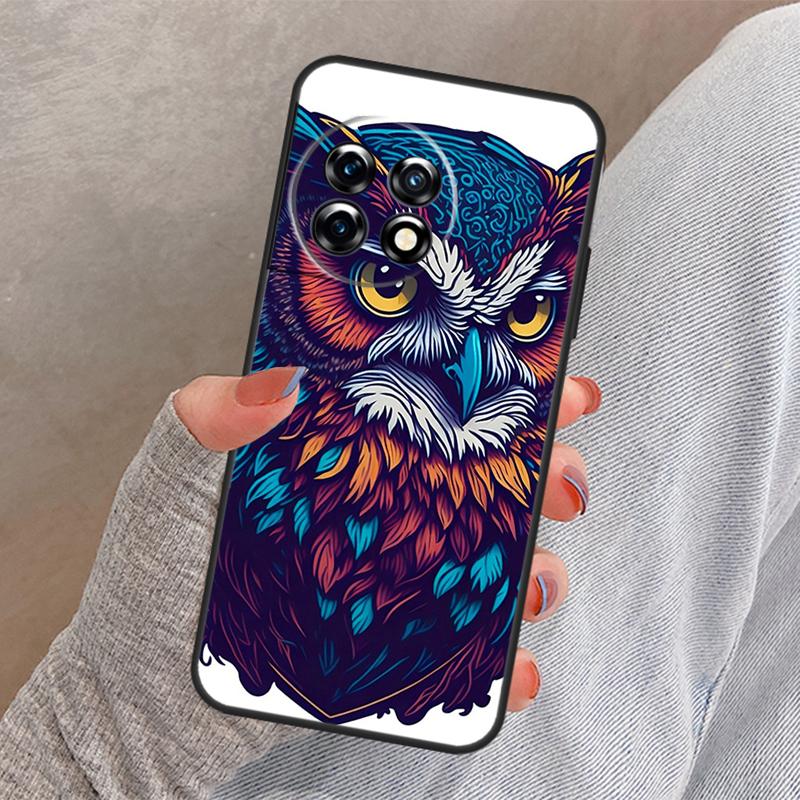 Cartoon Owl Cover For OnePlus Nord CE 4 2 3 Lite N10 N20 N30 OnePlus 13 12 11 10 Pro 12R 13R 10T 8T Case
