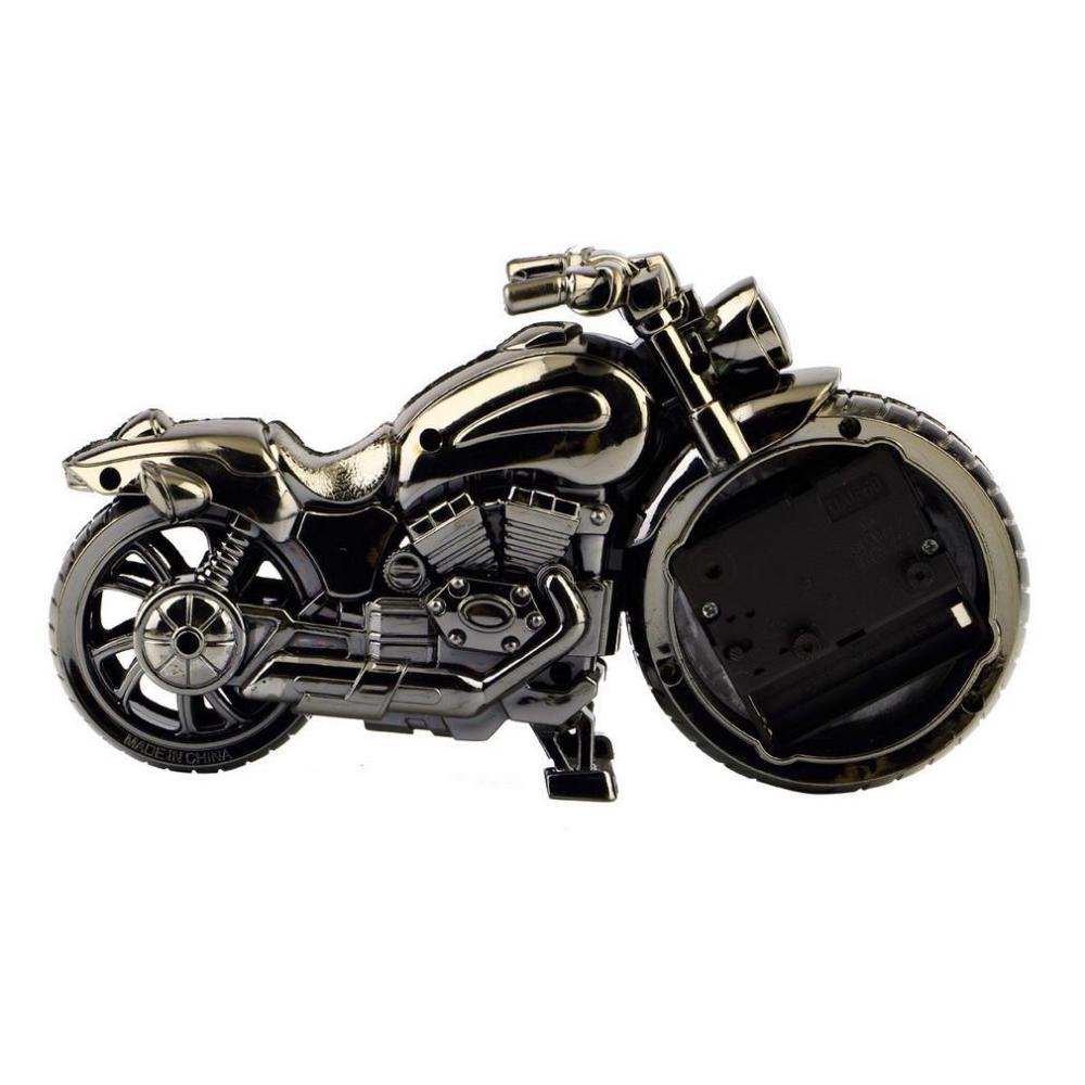 Creative Alarm Clock Motorcycle Motorbike Shape Alarm Clock Table Clock Home Birthday Gift Cool Clock