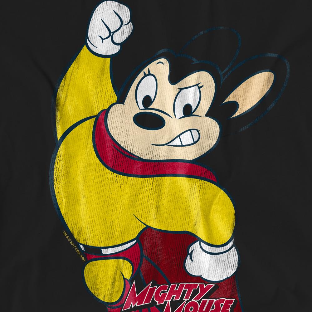 Mighty Mouse Unisex Adult Classic Hero T-Shirt