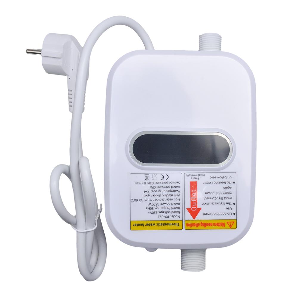 3500 Вт мгновенный электрический водонагреватель для кухни, быстрый нагрев, мини-маленький душ, прочный и безопасный домашний термостатический душевой комплект