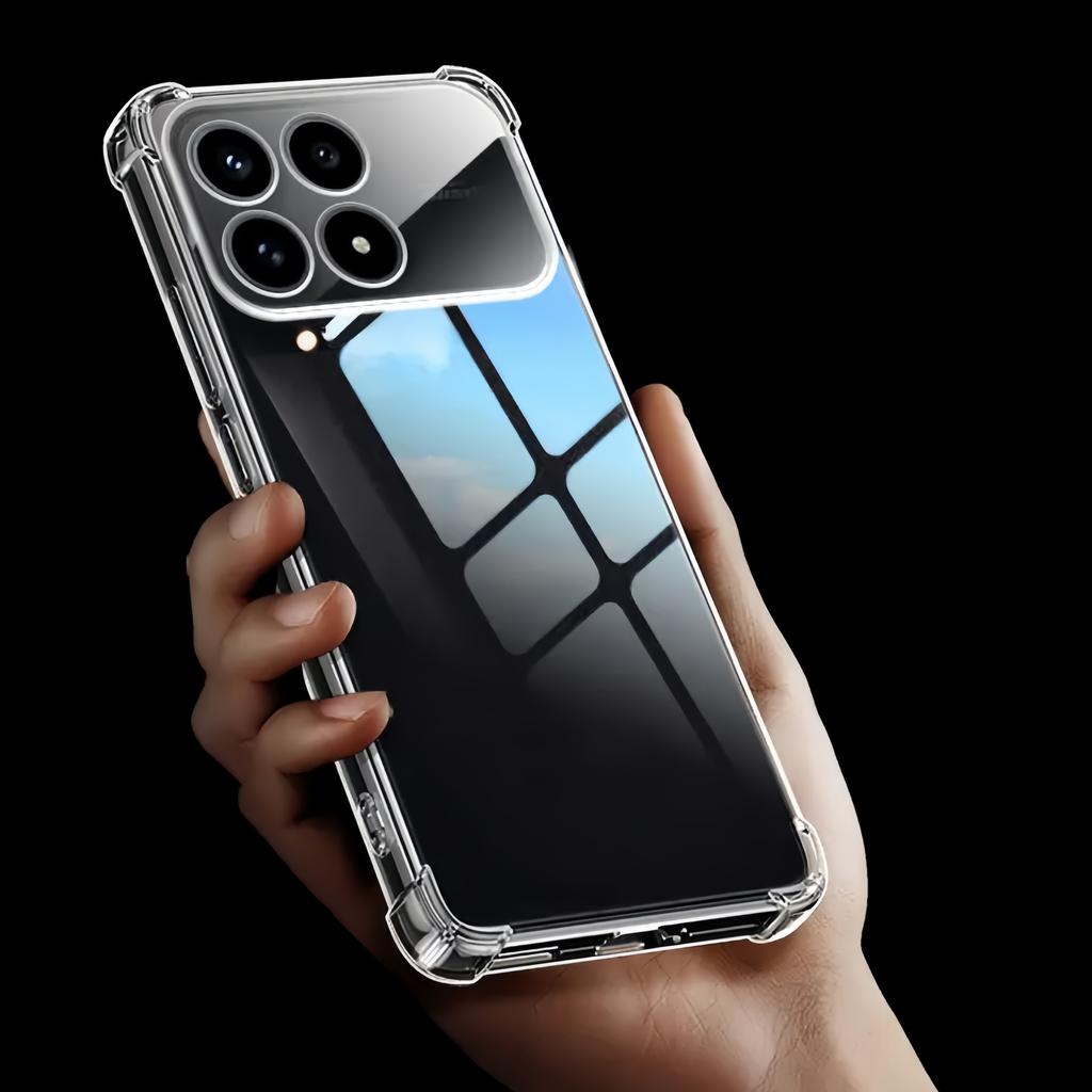 Прозрачный противоударный чехол из ТПУ для Xiaomi POCO F8 Pro - Прозрачный