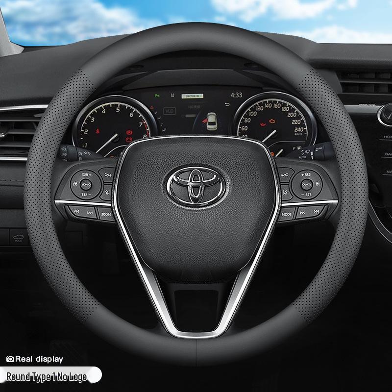 Чехол на руль Toyota Levin Hybrid из натуральной кожи - Универсальный всесезонный ультратонкий автомобильный аксессуар