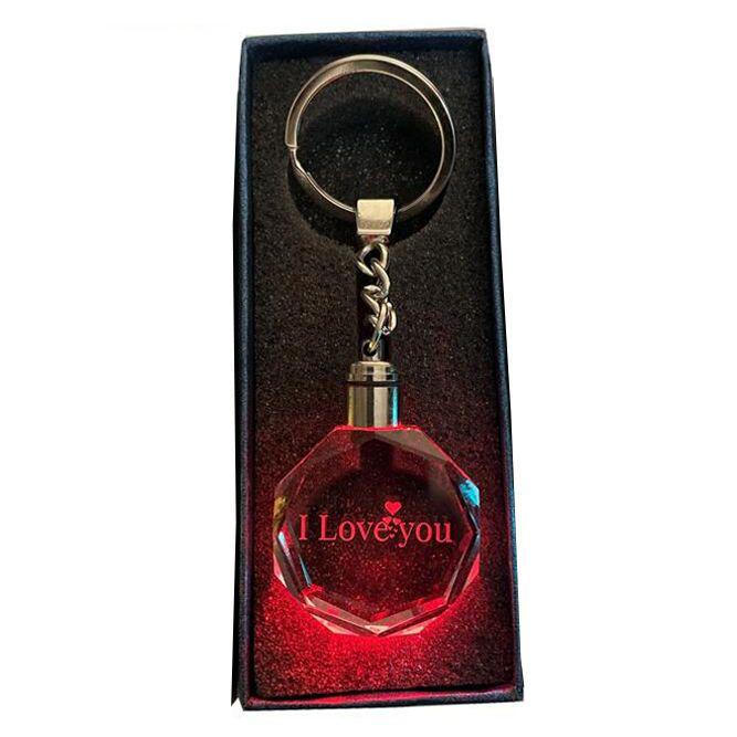 Светящийся брелок в форме персикового сердца и розы - Qixi и подарок на день рождения для девочек